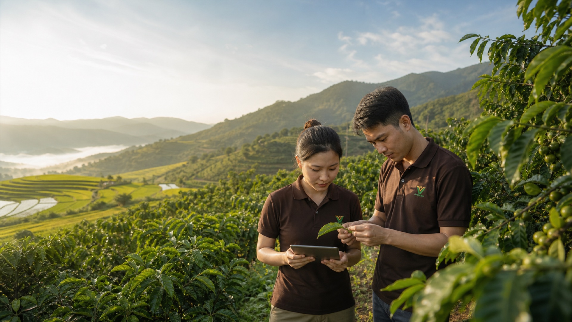 Đội ngũ Lạc Việt khảo sát thực tế tại vùng trồng
